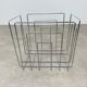 Magazine holder in chromed metal by Willi Glaeser for TMP 80s