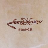 Plat ovale barbotine Sarreguemines