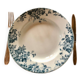 Deep ironstone plate from Saint Amand and Hamage