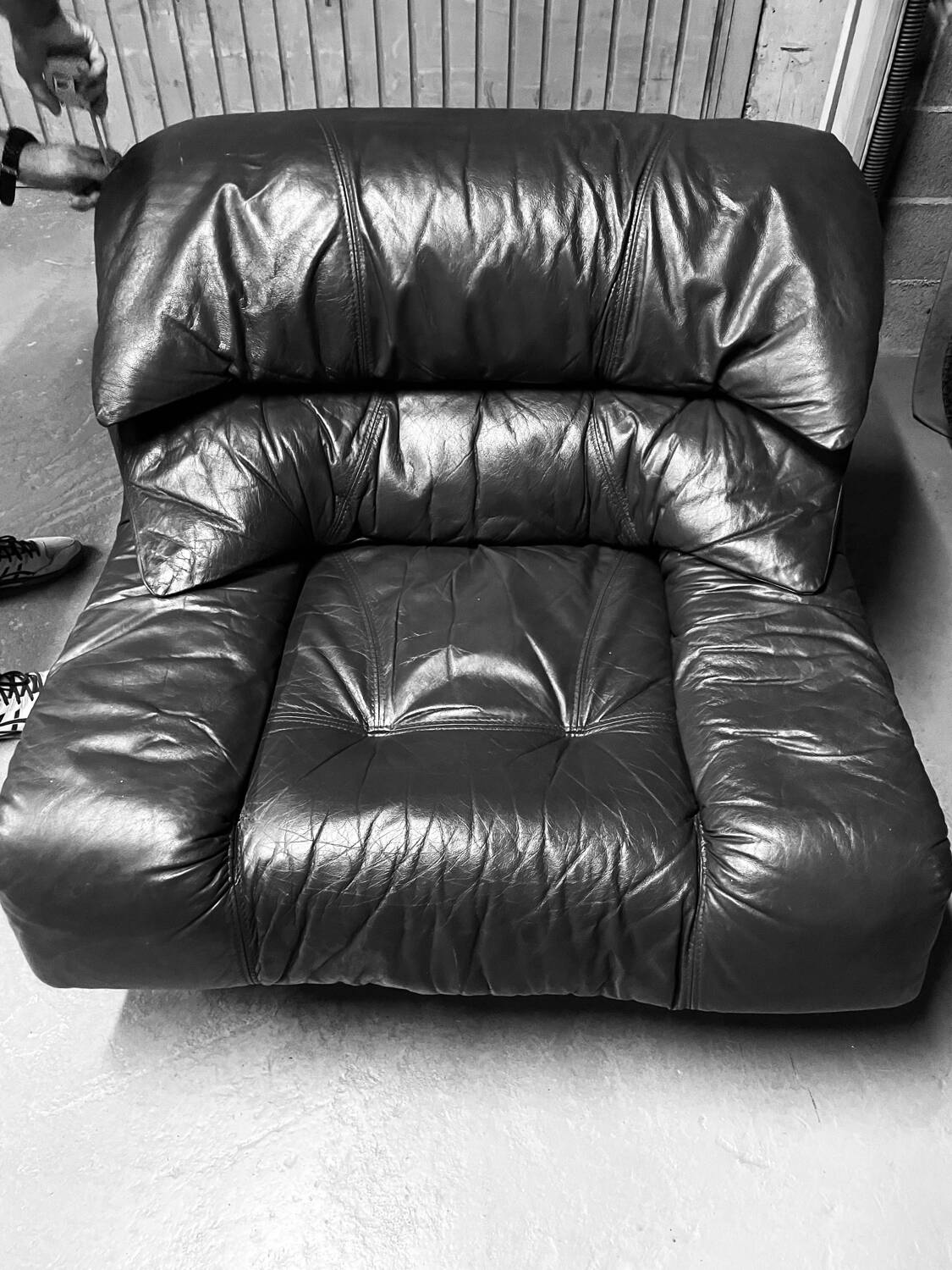 Leather armchair from the 70s