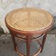 Wooden stool and vintage canning