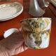 Set of two Keraluc cups and saucers (Quimper)