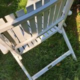 4 fauteuils de jardin pliables vintage