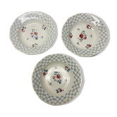 3 dishes hollow Sarreguemines model Bastia