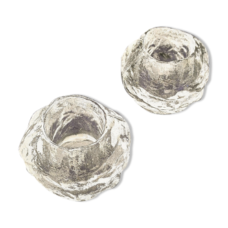Pair of ice photophores Kosta Boda, Swedish