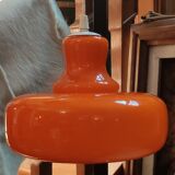 Vintage orange opaline pendant lamp