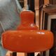 Vintage orange opaline pendant lamp