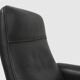 Exceptional De Sede DS50 lounge chair in black leather, Switzerland ca. 1980