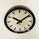 Industrial bakelite factory wall clock from Pragotron, 1960s