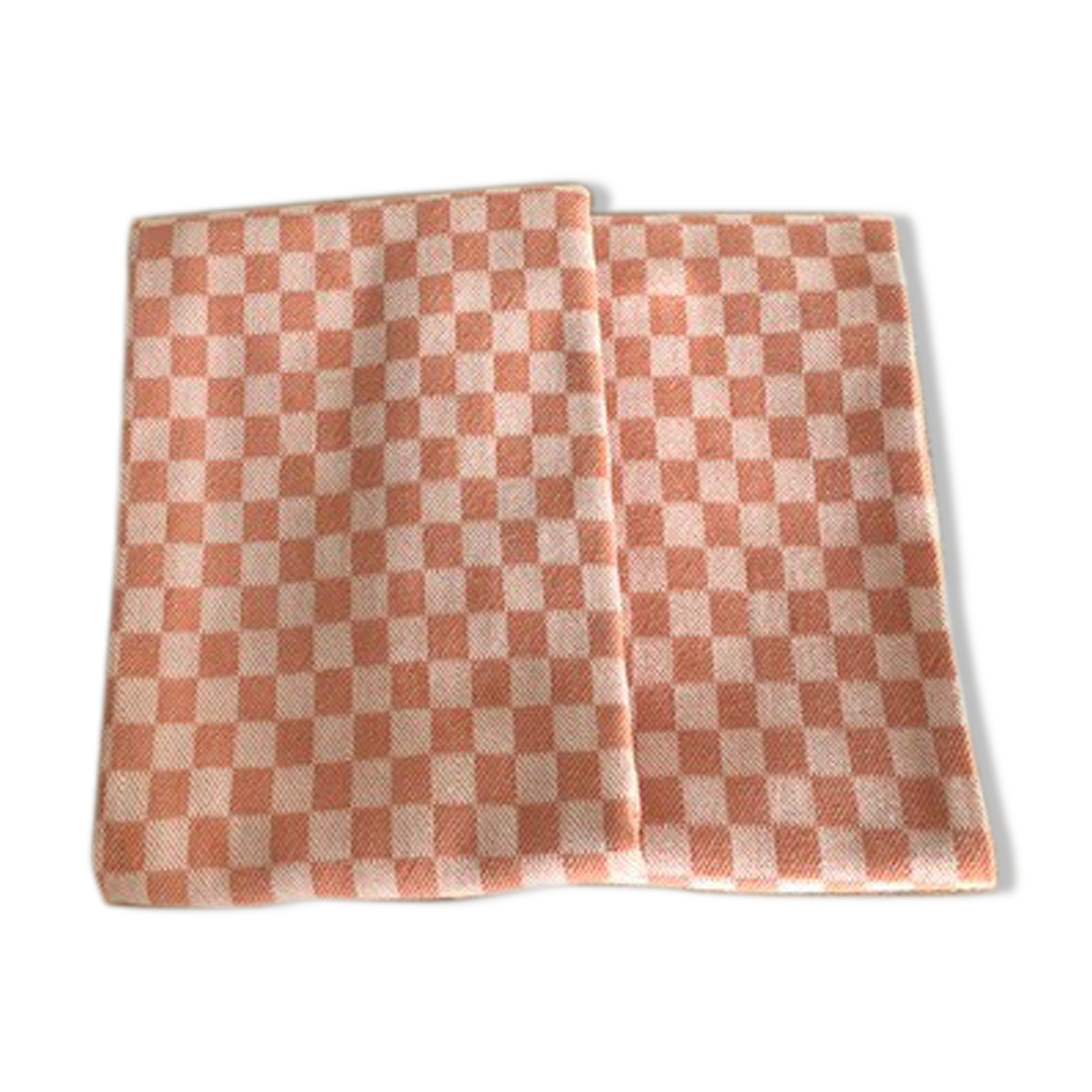 2 vintage pink towels