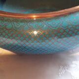 Coupe ancienne en bronze cloisonné chinois
