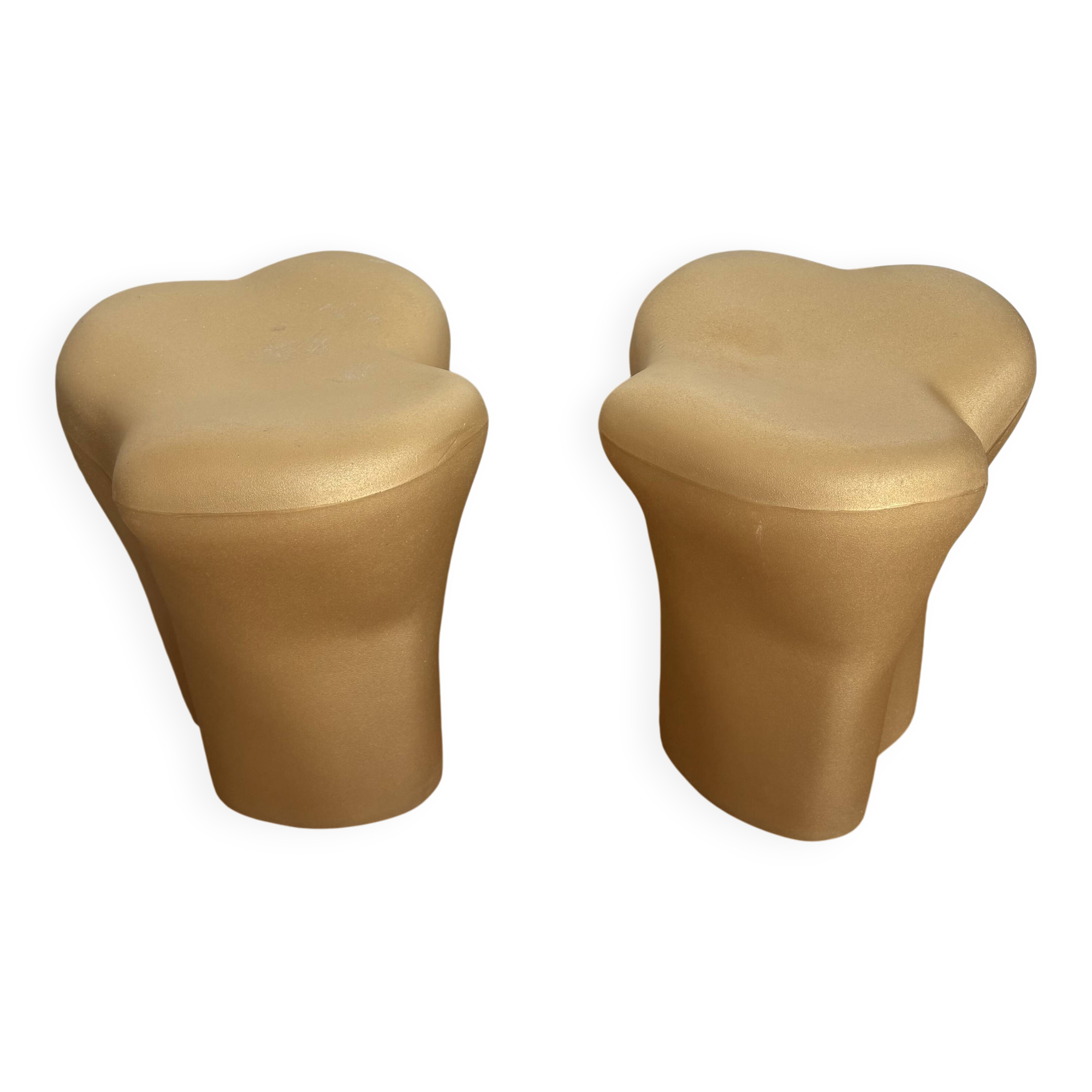 Gold “Tooth” stool – Philippe Starck for XO (Italy, 2002)