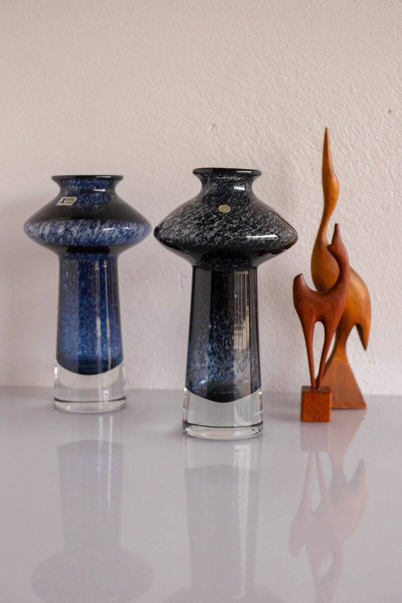 Vases called Oxid by Bo Borgström for Åseda, set of 2.
