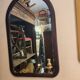 Miroir arche en bois vintage Pologne 1970