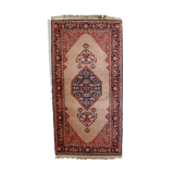 Vintage Indian Carpet Tabriiz handmade 60cm x 118cm 1960s, 1C729