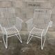 Paire de fauteuils jardin terrasse fer