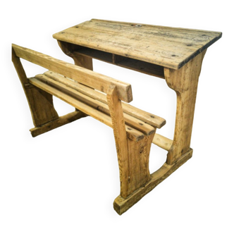 Desk double wooden school desk