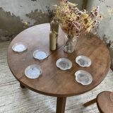 Six ramequins en verre strié