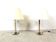 Pair of vintage large lucite table lamps, 1970s