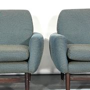 Italian Mid-century wood modern armchairs from 60s