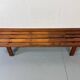 Mid-century modern brown wood slatted coffee table by Martin Visser for 't Spectrum, 1960s