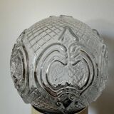 Pressed glass globe from the 60s