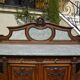 Buffet Sculpted in Walnut marble style Louis XVI