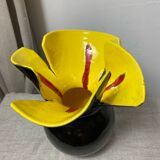 Vallauris ceramic flower vase