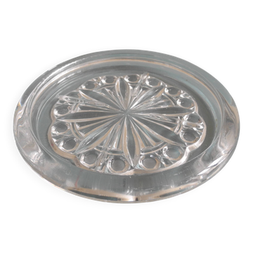 coupelle dessous bouteille cristal Baccarat crystal bottle coaster