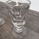 3 small antique glasses from the late 19th century, absinthe type / Napoleon III