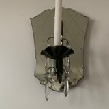 Antique Venetian mirror candle holder