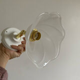 Pair of wall sconces with vintage globes