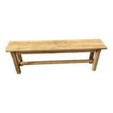 Solid oak bench