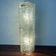 1960s frosted molded glass wall sconce