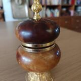 Tabletop lighter in alabaster