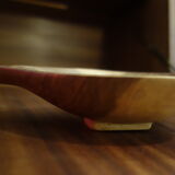 Empty pocket wooden pear-shaped