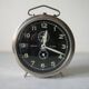 Old large mechanical alarm clock Peter Repeat Alarm chrome metal vintage retro decoration