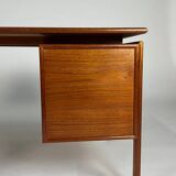 Bureau en teck design danois autoportant Gasvig Møbler vintage milieu du siècle
