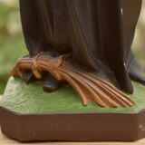 Statuette of Saint Rita in hand-painted resin - 40 cm - Made in Italy