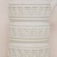 vintage white West Germany can vase Scheurich
