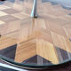 Plateau service straw marquetry