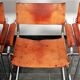 Fauteuil en cuir cognac