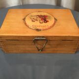 Wooden paint box 3 storage lockers