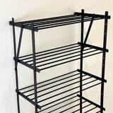 Industrial black shelf