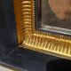 Black and gold art deco style mirror