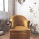 Fauteuil crapaud jaune