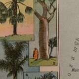 Old poster map of Madagascar - 1931