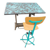 Architect's desk and chair