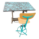 Architect's desk and its chair