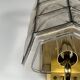 60s 70s Wall Lamp Wall Sconce Glashütte Limburg Germany Glass & Metal